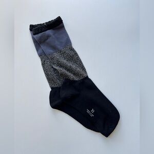 Yohji Yamamoto Black and Gray Casual Socks